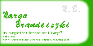 margo brandeiszki business card